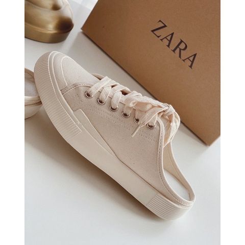 Giày Mules Sục Thể Thao Nữ Đế Bằng 3cm Ailee - Sneaker Basic Đạp Gót Thoải Mái, Thời Trang, Sale Full Box
