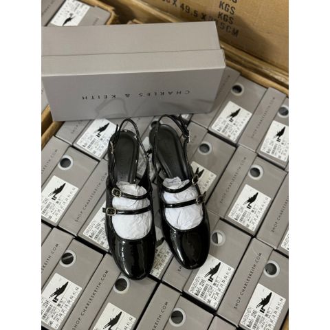 Giày búp bê nữ Mary Jane Double-Strap Slingback gót vuông mũi tròn Ailee 2244 - Thời trang nữ dễ phối đồ, sang trọng và thoải mái