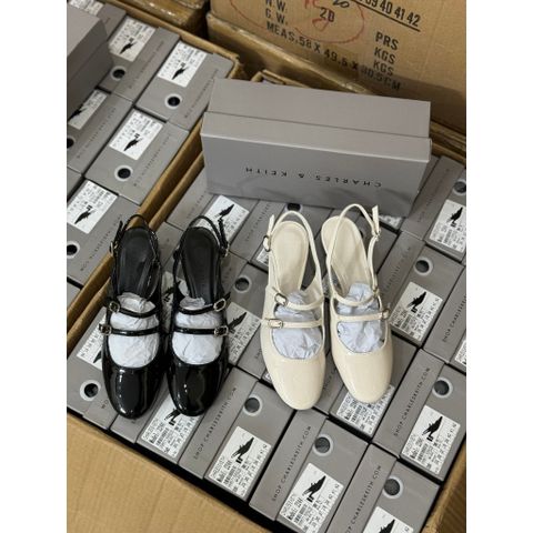 Giày búp bê nữ Mary Jane Double-Strap Slingback gót vuông mũi tròn Ailee 2244 - Thời trang nữ dễ phối đồ, sang trọng và thoải mái