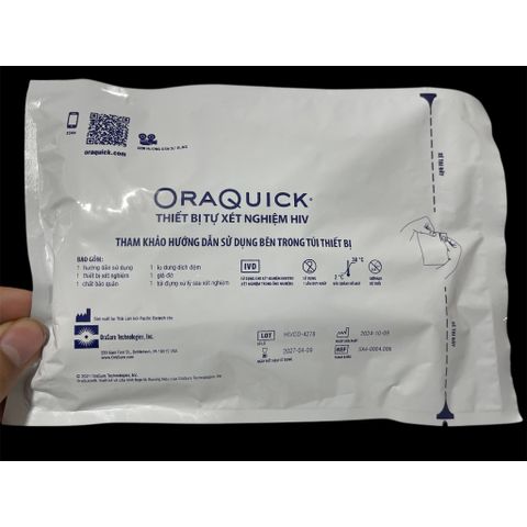 Bộ Xét Nghiệm HIV OraQuick Tại Nhà - Kết Quả Nhanh Chóng Trong 20 Phút - Thiết Bị Chăm Sóc Sức Khỏe An Toàn