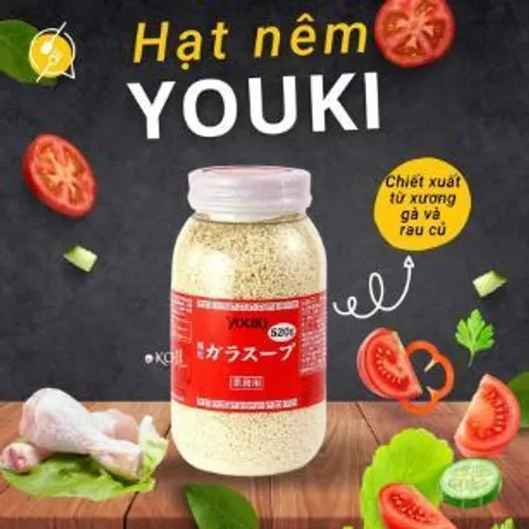 Hạt Nêm Hữu Cơ Youki Nhật Bản 520g - Nguyên Liệu Nấu Ăn Chất Lượng Cao Cho Món Ngon Hơn