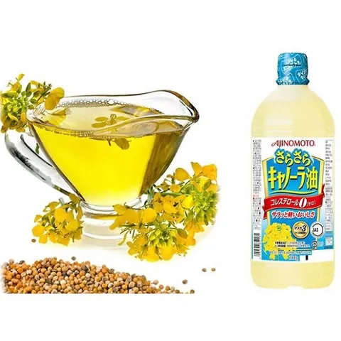 Dầu Ăn Hoa Cải Ajinomoto Nguyên Chất Nhập Khẩu Nhật Bản 1 Lít - Nguyên Liệu Nấu Ăn Tự Nhiên Chất Lượng Cao