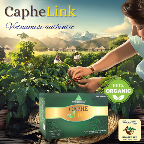 Cà Phê Link Nguyên Chất Decaf Thảo Mộc Rang Xay 320g - Tăng Cường Đề Kháng, Không Gây Bồn Chồn, Phù Hợp Người Nhạy Cảm Caffeine