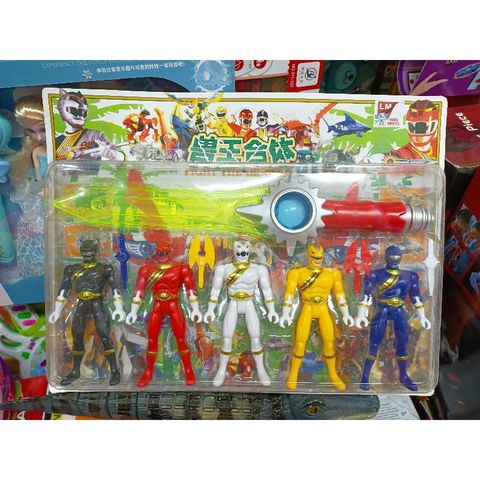 Bộ đồ chơi mô hình 5 anh em Siêu Nhân Gao FIGHT THE BRIGADE 2816-1 (giao màu ngẫu nhiên)