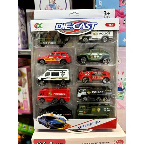 Hộp Đồ Chơi 10 Chiếc Xe Die Cast Super Speed - Mô Hình Xe Hợp Kim Chất Lượng Cao Cho Trẻ Em