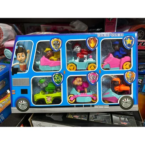Hộp Đồ Chơi Mô Hình 6 Chiếc Xe Đội Chó Cứu Hộ 7133 - Đồ Chơi Trẻ Em An Toàn và Vui Nhộn