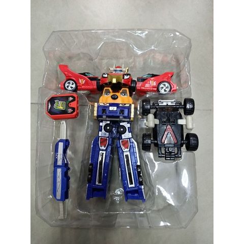 Hộp đồ chơi lắp ghép Robot biến hình Super Rangers 6688-A - Đồ chơi xếp hình ô tô Cơ Động cho bé