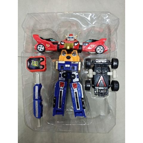 Hộp đồ chơi lắp ghép Robot biến hình Super Rangers 6688-A - Đồ chơi xếp hình ô tô Cơ Động cho bé