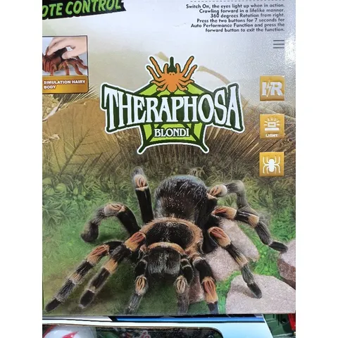 Hộp đồ chơi Con Nhện TARANTULA Điều Khiển Từ Xa - Phát Sáng 9986, Tặng Kèm Pin - Đồ Chơi Hấp Dẫn Cho Trẻ Em