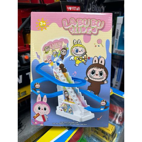 Hộp Đồ Chơi Labubu Nhảy Bậc Thang - Đồ Chơi Điều Khiển Từ Xa Có Nhạc và Đèn Phát Sáng 867-6, Tặng Kèm Pin