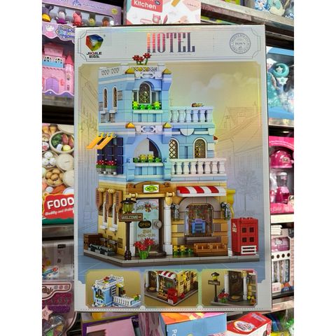 Hộp lê gô lắp ghép mô hình khách sạn HOTEL Streetscape TOWN LIFE 47119