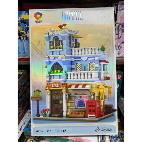Hộp lê gô lắp ghép mô hình khách sạn HOTEL Streetscape TOWN LIFE 47119