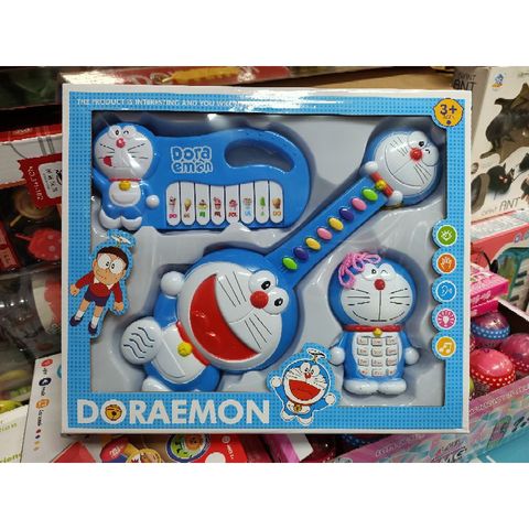 Hộp Đàn DORAEMON có nhạc và đèn phát sáng 1226 (tặng kèm pin)
