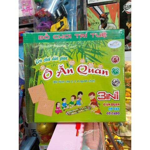 Hộp Đồ Chơi Trí Tuệ 3in1 - Ô Ăn Quan, Cờ Vây, và Cờ Ca Rô - Đồ Chơi Giáo Dục Phát Triển Tư Duy Trẻ Em