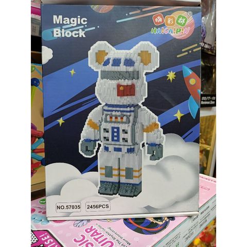 Hộp Lê Gô Lắp Ghép Mô Hình Gấu Magic Block 57035 - Đồ Chơi Có Đèn Phát Sáng cho Trẻ Em, Quà Tặng Tuyệt Vời