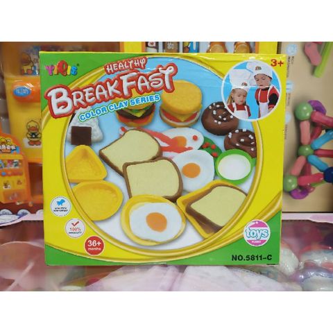 Hộp Đất Nặn Đồ Chơi BREAK FAST COLOOR CLAY SERIES 5811 - Bộ Sản Phẩm Nghệ Thuật Sáng Tạo Cho Trẻ Em - Mẫu Ngẫu Nhiên