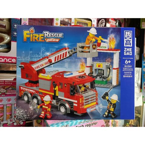 Hộp Lego Lắp Ghép Xe Ô Tô Cứu Hỏa QL2262 - Đồ Chơi Xây Dựng Sáng Tạo Cho Trẻ Em, Quà Tặng Thú Vị