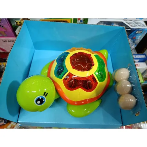 Hộp Đồ Chơi Rùa Đẻ Trứng Biết Đi Có Nhạc & Đèn Phát Sáng - Đồ Chơi Điện Tử Tặng Kèm Pin cho Trẻ Em 0622