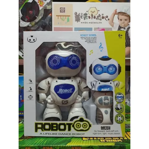 Hộp Đồ Chơi Robot Điều Khiển Từ Xa 606-1 - Có Nhạc và Đèn Phát Sáng - Quà Tặng Trẻ Em Màu Sắc Ngẫu Nhiên