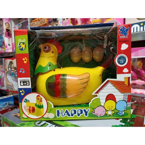 Hộp đồ chơi Gà đẻ trứng Biddy Egg, có nhạc và đèn phát sáng 20215 (tặng kèm pin)