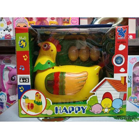 Hộp đồ chơi Gà đẻ trứng Biddy Egg, có nhạc và đèn phát sáng 20215 (tặng kèm pin)