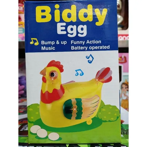 Hộp đồ chơi Gà đẻ trứng Biddy Egg, có nhạc và đèn phát sáng 20215 (tặng kèm pin)