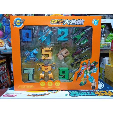 Hộp đồ chơi lắp ghép robot DEFORMATION - Thiết kế sáng tạo, học số và phát triển tư duy cho trẻ - Giao màu ngẫu nhiên