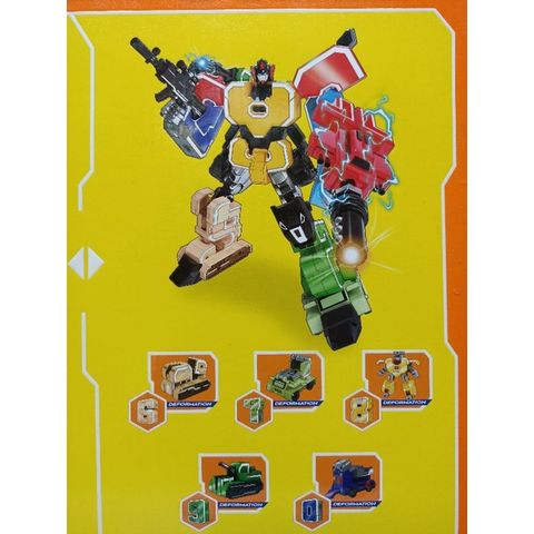 Hộp đồ chơi lắp ghép robot DEFORMATION - Thiết kế sáng tạo, học số và phát triển tư duy cho trẻ - Giao màu ngẫu nhiên
