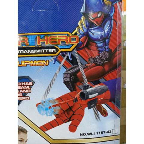Bộ Đồ Chơi 2in1 Găng Tay Vải và Phụ Kiện Đeo Tay Người Nhện Spider-Man - Đồ Chơi Thú Vị Cho Trẻ Em