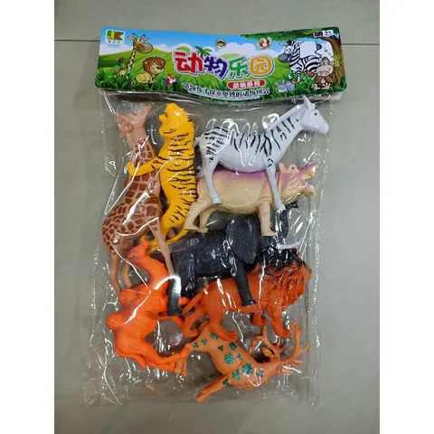 Bộ đồ chơi mô hình động vật rừng 889-53 - Set 8 con thú tự nhiên thú vị cho trẻ em - Quà tặng giáo dục vui nhộn