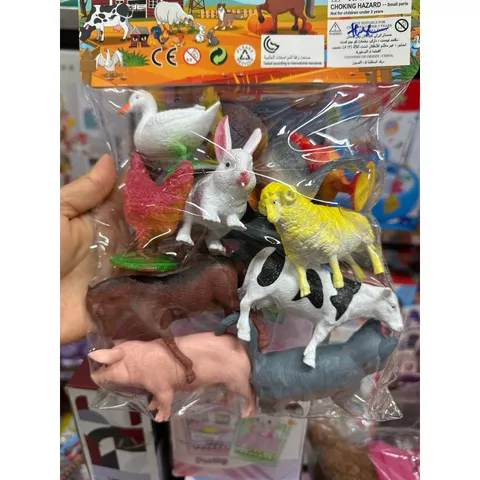 Bộ Đồ Chơi Động Vật MY FARM - Mô Hình 12 Con Thú Nhà Cho Trẻ Em - Đồ Chơi Giáo Dục Sáng Tạo