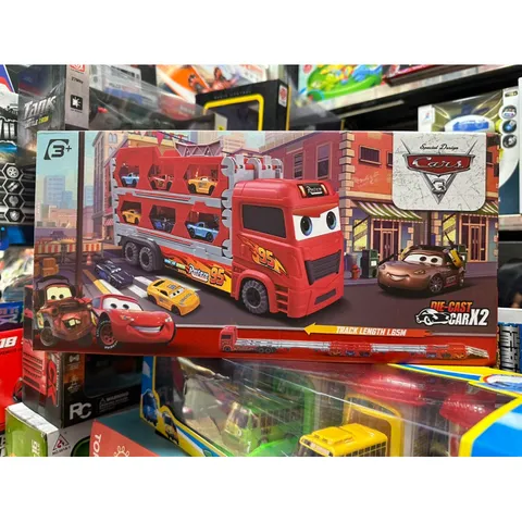 Hộp Đồ Chơi Mô Hình Xe Ô Tô LIGHTNING MCQUEEN Kèm 2 Xe Nhỏ 152 - Đồ Chơi Giáo Dục Cho Trẻ Em Yêu Xe Cộ Thế Giới Phim Cars