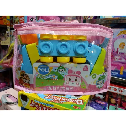 Bộ đồ chơi Xếp hình ROBOCAR POLI FUNNY BLOCK 3620 (giao màu ngẫu nhiên)