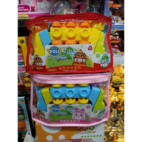 Bộ đồ chơi Xếp hình ROBOCAR POLI FUNNY BLOCK 3620 (giao màu ngẫu nhiên)