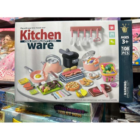 Hộp Đồ Chơi Nấu Ăn KITCHEN 5766 - Bộ 108 Chi Tiết Lập Kế Hoạch Nấu Nướng Thú Vị Cho Trẻ Em - Mẫu Ngẫu Nhiên