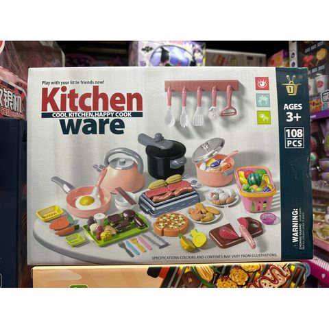Hộp Đồ Chơi Nấu Ăn KITCHEN 5766 - Bộ 108 Chi Tiết Lập Kế Hoạch Nấu Nướng Thú Vị Cho Trẻ Em - Mẫu Ngẫu Nhiên