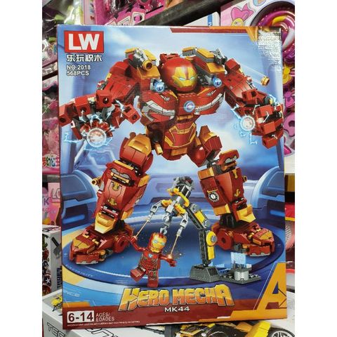 Hộp lê gô lắp ghép mô hình Robot Người Sắt HERO MECHA 2018