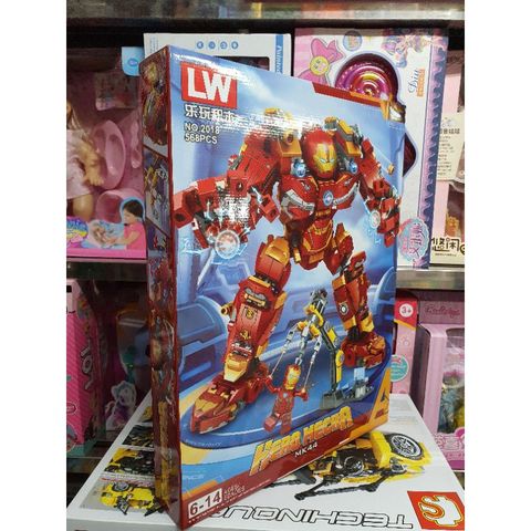 Hộp lê gô lắp ghép mô hình Robot Người Sắt HERO MECHA 2018