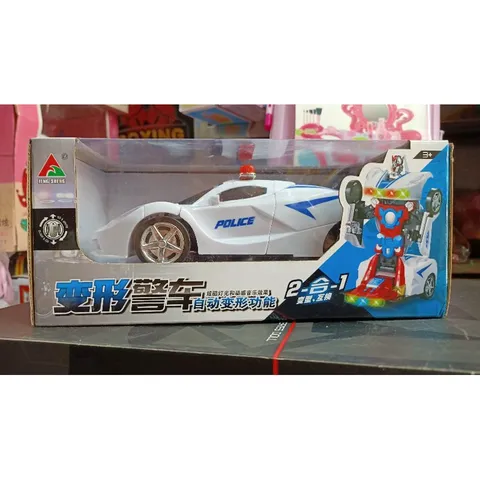 Mô Hình Xe Ô Tô Biến Hình Robot 2033 - Đồ Chơi Điều Khiển Từ Xa Có Nhạc và Đèn Phát Sáng, Tặng Kèm Pin