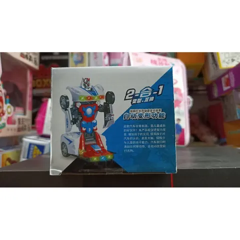 Mô Hình Xe Ô Tô Biến Hình Robot 2033 - Đồ Chơi Điều Khiển Từ Xa Có Nhạc và Đèn Phát Sáng, Tặng Kèm Pin
