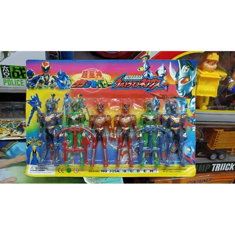 Bộ đồ chơi siêu nhân ULTRAMAN 335 - Bộ 6 nhân vật hành động cho trẻ em - Đồ chơi sáng tạo, phát triển trí tưởng tượng