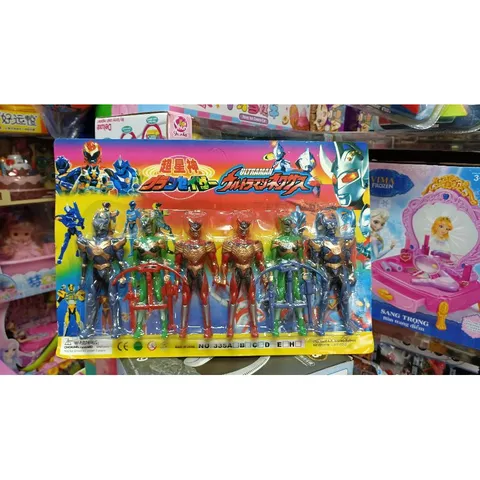 Bộ đồ chơi siêu nhân ULTRAMAN 335 - Bộ 6 nhân vật hành động cho trẻ em - Đồ chơi sáng tạo, phát triển trí tưởng tượng