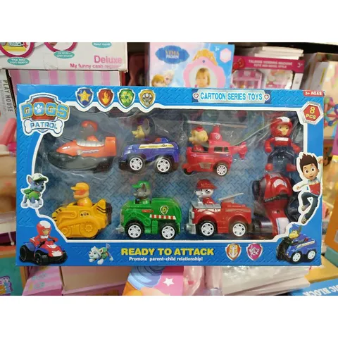 Hộp Đồ Chơi 7 Xe Ô Tô Đội Chó Cứu Hộ 777 - Đồ Chơi Trẻ Em Chất Lượng Cao, An Toàn và Vui Vẻ