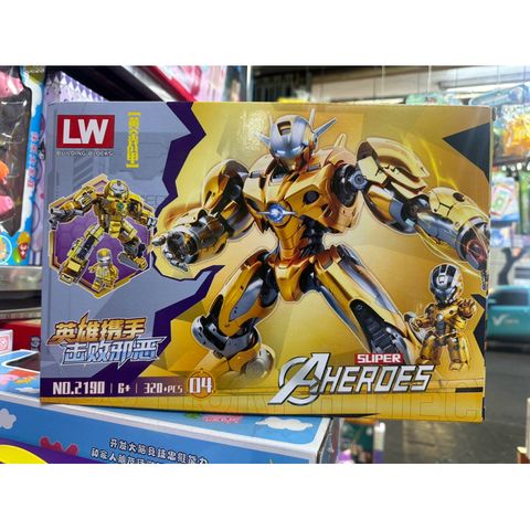 Xếp hình lắp ghép lê gô Robot SUPER HEROES 2190-4