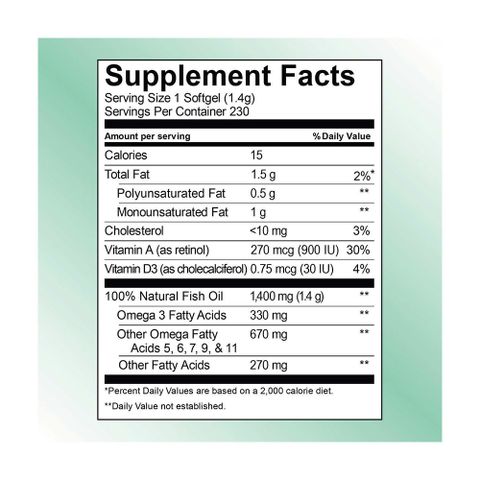 Viên Dầu Cá Kirkland Signature Wild Alaskan Fish Oil 1400mg - Hỗ Trợ Sức Khỏe Tim Mạch và Thị Lực, 230 Viên Mỹ