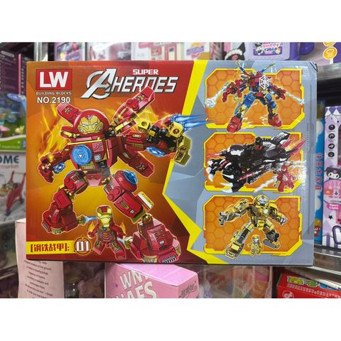 Xếp hình lắp ghép lê gô SUPER HEROES 2190-1