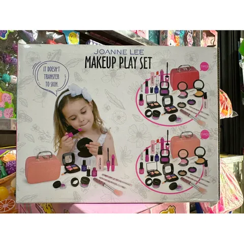 Hộp đồ chơi Vali trang điểm MAKEUP PLAY SET 21 chi tiết - Bộ đồ chơi trang điểm thú vị cho bé gái, quà tặng sáng tạo và giáo dục