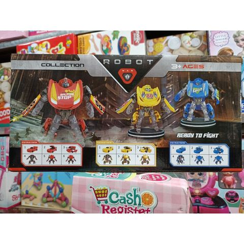 Hộp Đồ Chơi Lắp Ghép Robot Biến Hình thành Xe Ô Tô 339-36 - Đồ Chơi Xếp Hình Sáng Tạo cho Trẻ Em
