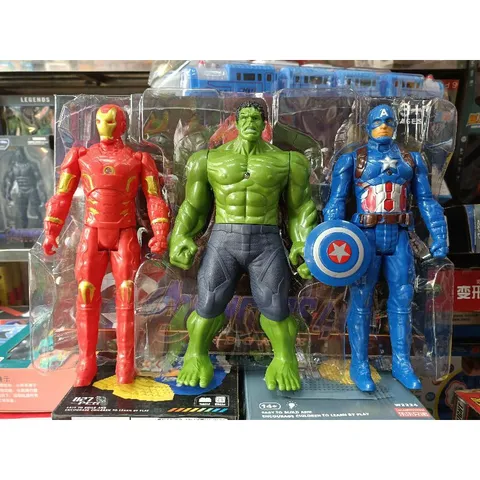 Mô Hình Siêu Anh Hùng AVENGERS 22cm Có Đèn Phát Sáng - Đồ Chơi Trẻ Em Chất Lượng Cao, Quà Tặng Fan Marvel