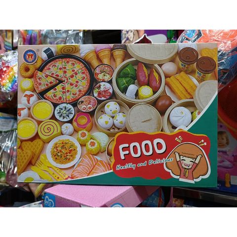 Hộp đồ chơi nấu ăn mô phỏng món ăn Healthy and Delicious 20B1 - Bộ 55 chi tiết cho trẻ em khám phá ẩm thực sáng tạo